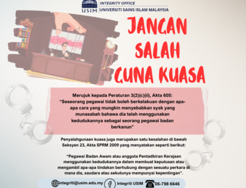 JANGAN SALAH GUNA KUASA