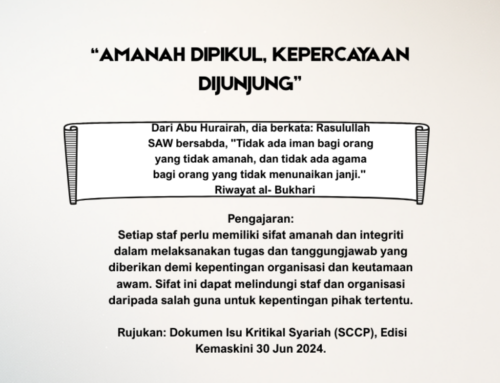 Amanah Dipikul, Kepercayaan Dijunjung