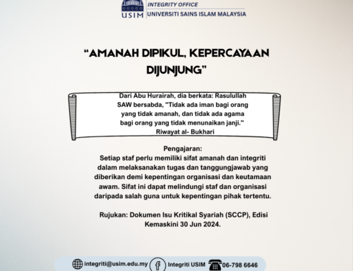 Amanah Dipikul, Kepercayaan Dijunjung
