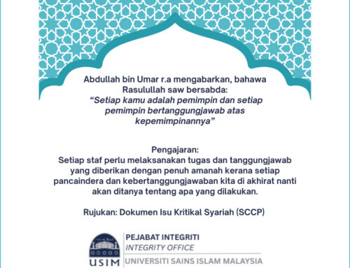 Memikul Amanah, Menjaga Pertanggungjawaban